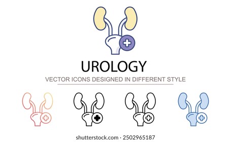 Urology icon design with white background stock illustration