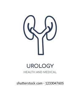 Urology icon. Urology linear symbol design from Health and Medical collection. Simple outline element vector illustration on white background