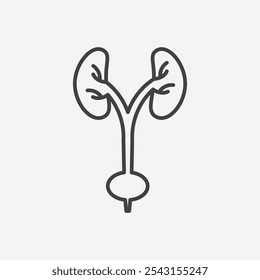 Urology icon set. vector illustration.