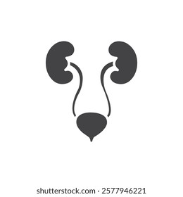 Urology icon Simple thin line flat symbol