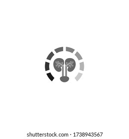 Urology logo, kidney logo icon healty illustration