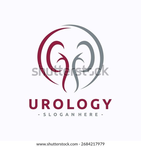 Urology logo vector. Kidney care logo design template. Icon stock vector isolated