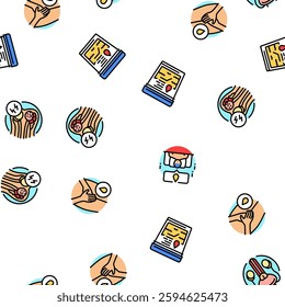 urology prostate urinary kidney vector seamless pattern thin line illustration