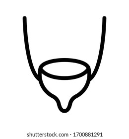 urology vector thin line icon  