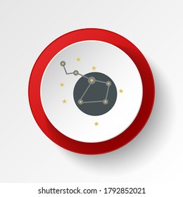 Ursa major colored button icon. Element of space illustration. Signs and symbols icon can be used for web, logo, mobile app, UI, UX