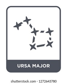 ursa major icon vector on white background, ursa major trendy filled icons from Astronomy collection, ursa major simple element illustration