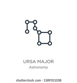 Ursa major icon vector. Trendy flat ursa major icon from astronomy collection isolated on white background. Vector illustration can be used for web and mobile graphic design, logo, eps10