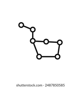 Ursa major logo sign vector outline