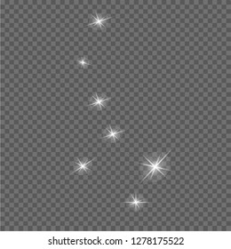 Ursa minor constellation vector isolated