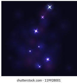 Ursa Minor with Lines