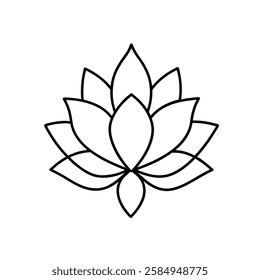 Ursinia flower line art vector on white background