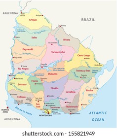 uruguay administrative map