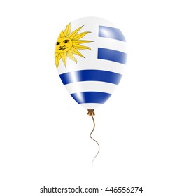 Uruguay balloon with flag.