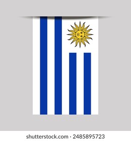 Uruguay Banner Flag Vector Illustration