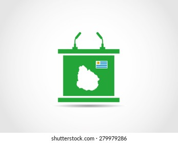 Uruguay Campaign Podium