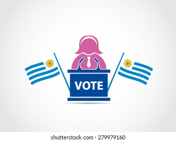Uruguay Campaign Woman Politician