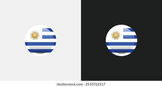 Bandeira do Círculo do Uruguai Rodada Bandeira Nacional