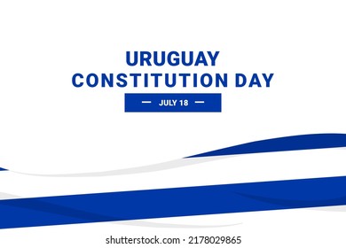 Uruguay Constitution Day. Vector Illustration. The illustration is suitable for banners, flyers, stickers, cards, etc.