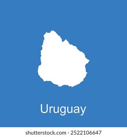 uruguai ícone do mapa do país ilustração design