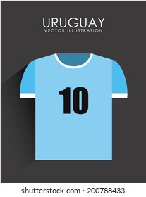 Uruguay design over gray background, vector illustration
