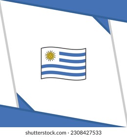 Uruguay Flag Abstrakte Hintergrunddesign-Vorlage. Uruguay Independence Day Banner Social Media Post. Uruguay-Unabhängigkeitstag