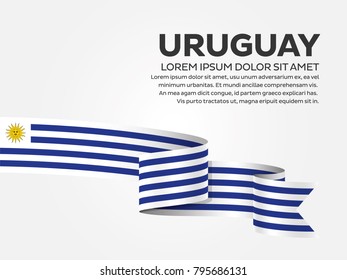 Uruguay flag background