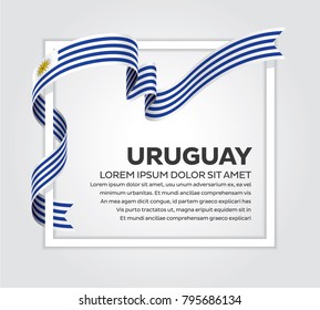 Uruguay flag background