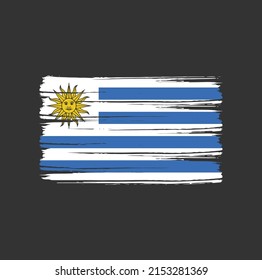 Cepillo de la bandera de Uruguay. Bandera nacional