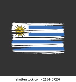 Cepillo de la bandera de Uruguay. Bandera nacional