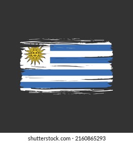 Cepillo de la bandera de Uruguay. Bandera nacional