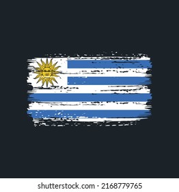 Uruguay Flag Brush. Nationalflagge