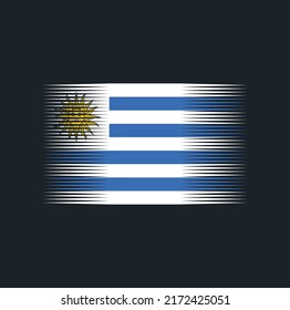 Uruguay Flag Brush. National Flag