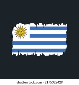 Cepillo de la bandera de Uruguay. Bandera nacional