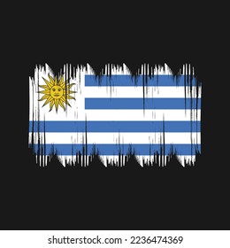 Uruguay Flag-Vektorgrafik mit Markenzeichen