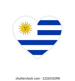 Uruguay flag. Uruguay love flag.