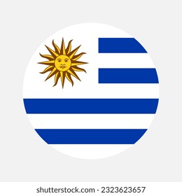 Uruguay flag simple illustration for independence day or election