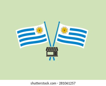 Uruguay Flag Symbol Emblem Store