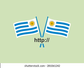 Uruguay Flag Symbol Emblem Website Domain