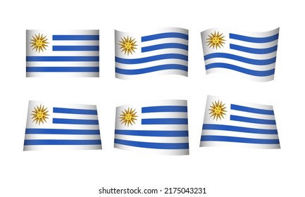 Flag Of Uruguay with metal shield frame 5065917 Vector Art at Vecteezy