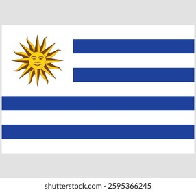 Uruguay Flag Vector Design , Uruguay Country Flag