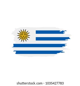 Uruguay flag, vector illustration