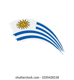 Uruguay flag, vector illustration