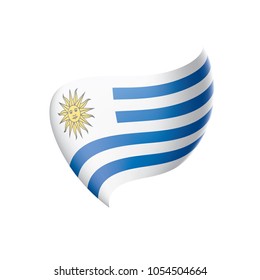 Uruguay flag, vector illustration