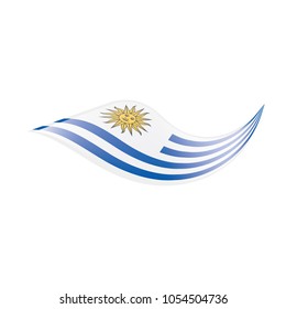 Uruguay flag, vector illustration
