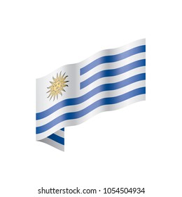 Uruguay flag, vector illustration