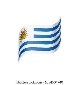 Uruguay flag, vector illustration