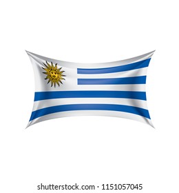 Uruguay flag, vector illustration