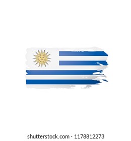 Uruguay flag, vector illustration on a white background