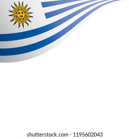 Uruguay flag, vector illustration on a white background.