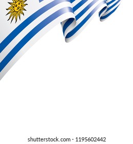 Uruguay flag, vector illustration on a white background.